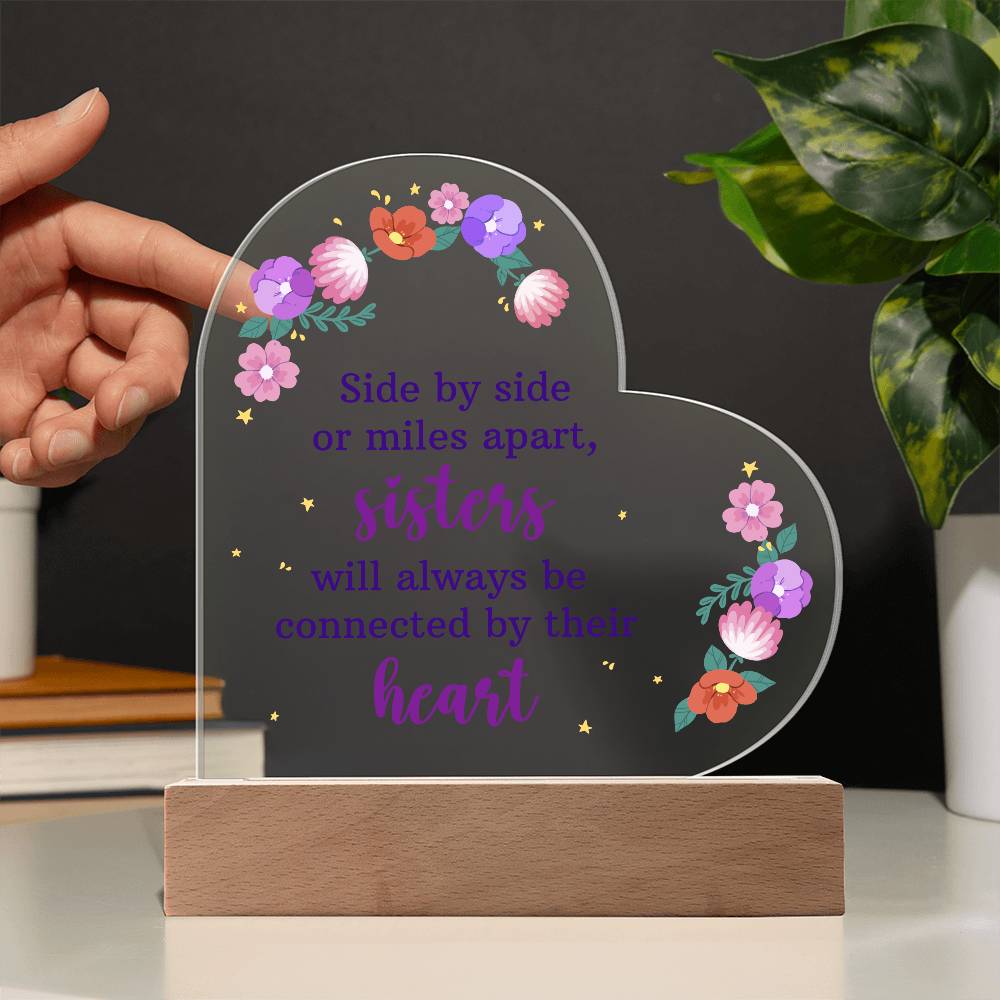 Heart Shape Acrylic Stand - Glow