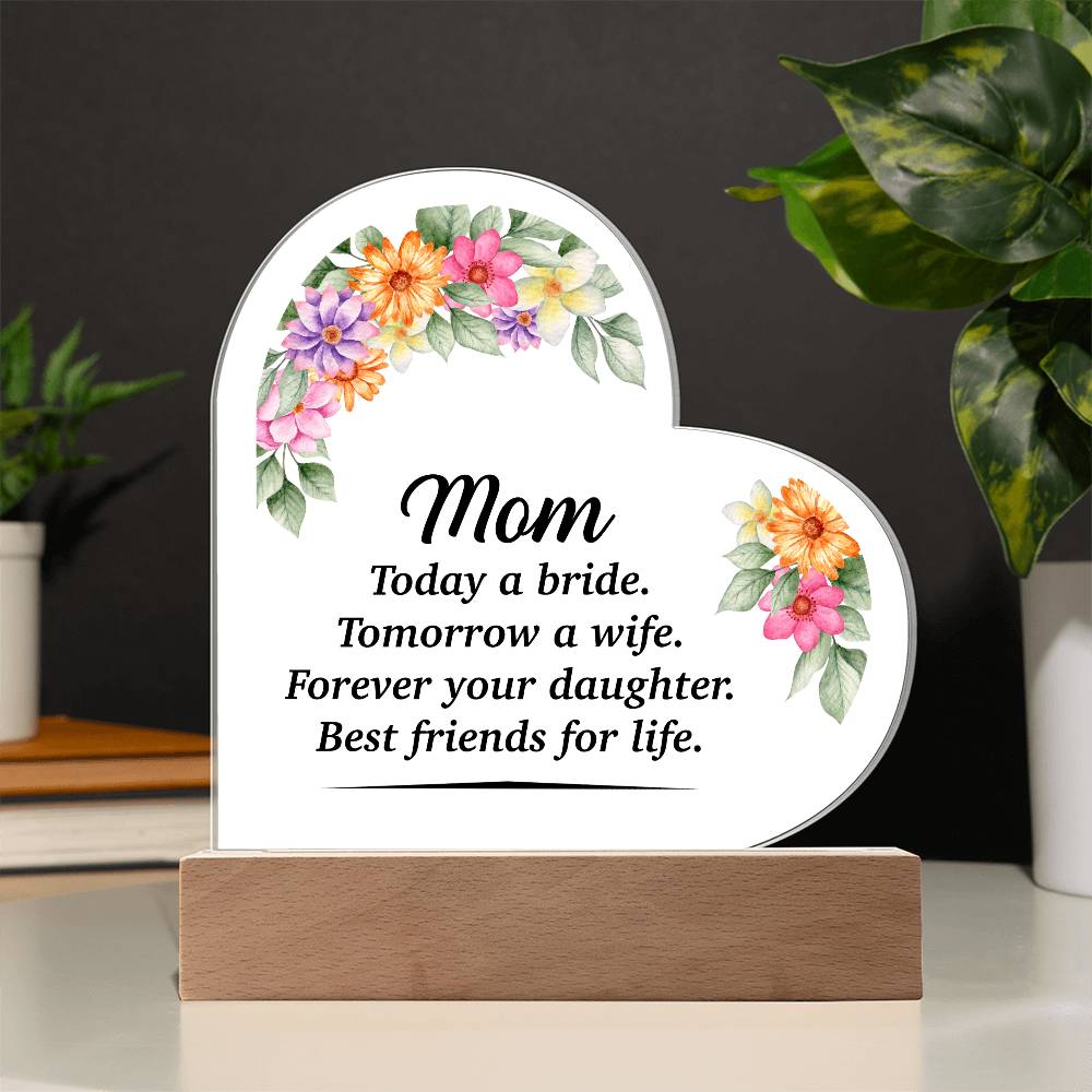 Acrylic Heart Plaque - Glow