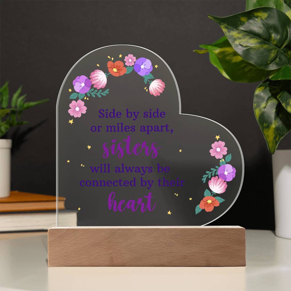 Heart Shape Acrylic Stand - Glow