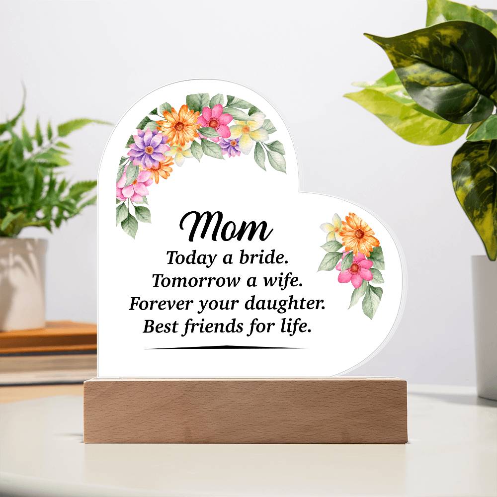 Acrylic Heart Plaque - Glow