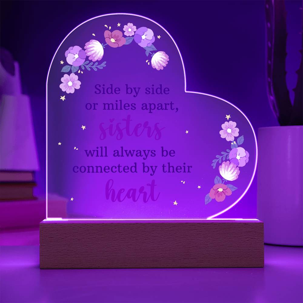 Heart Shape Acrylic Stand - Glow