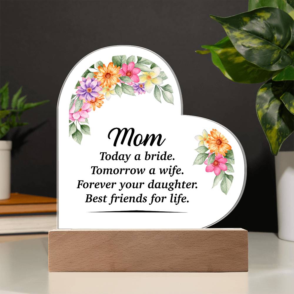 Acrylic Heart Plaque - Glow