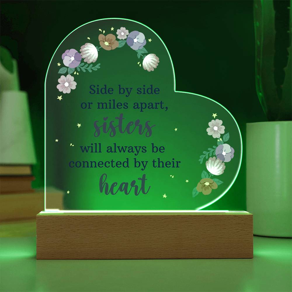 Heart Shape Acrylic Stand - Glow