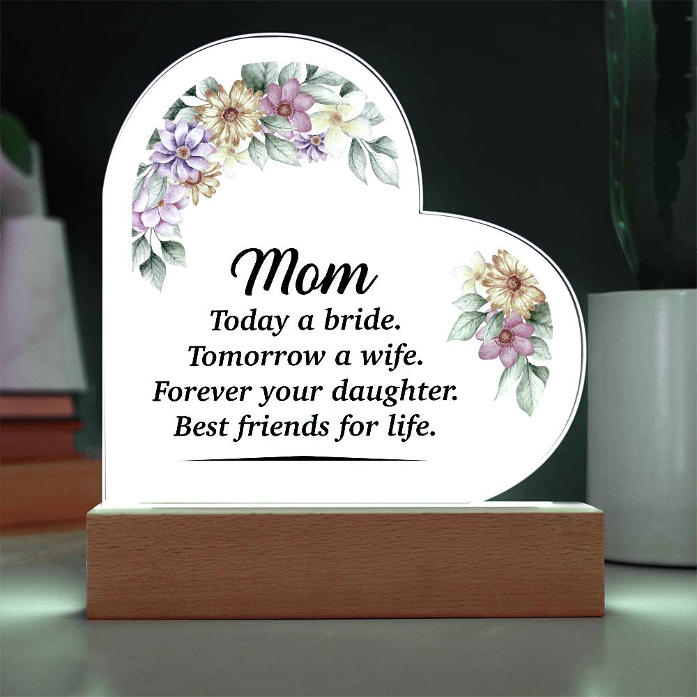 Acrylic Heart Plaque - Glow