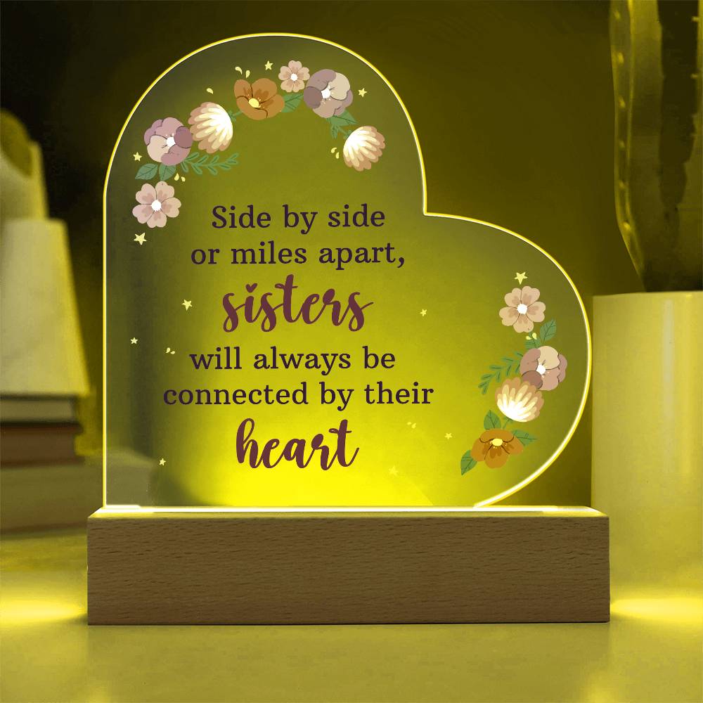 Heart Shape Acrylic Stand - Glow