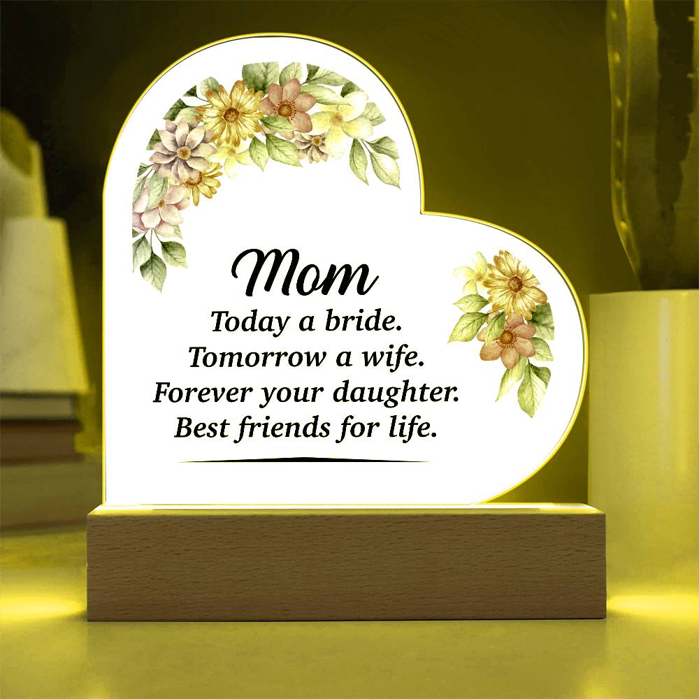 Acrylic Heart Plaque - Glow