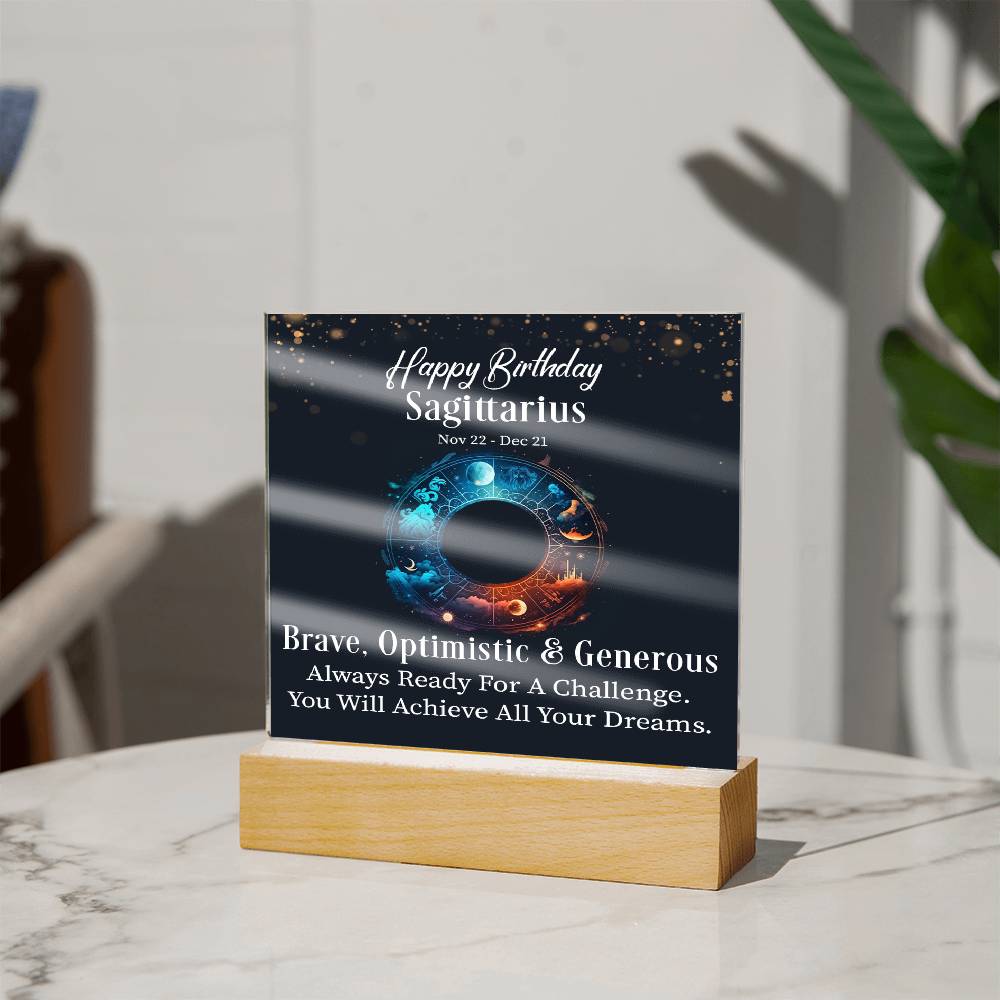 printed square acrylic plaque