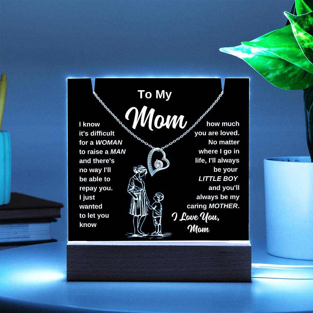 Heart Shaped Mom Gift Night Light Mother Home Decor Gift