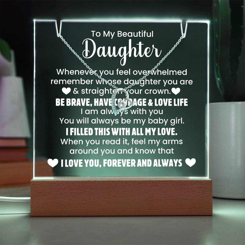 Beautiful Daughter - Sentimental Acrylic Keepsake