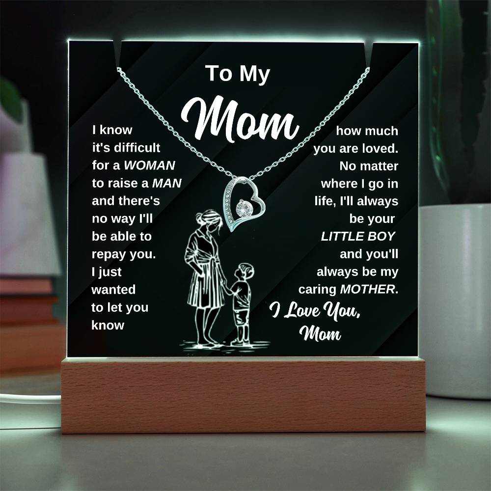 Heart Shaped Mom Gift Night Light Mother Home Decor Gift