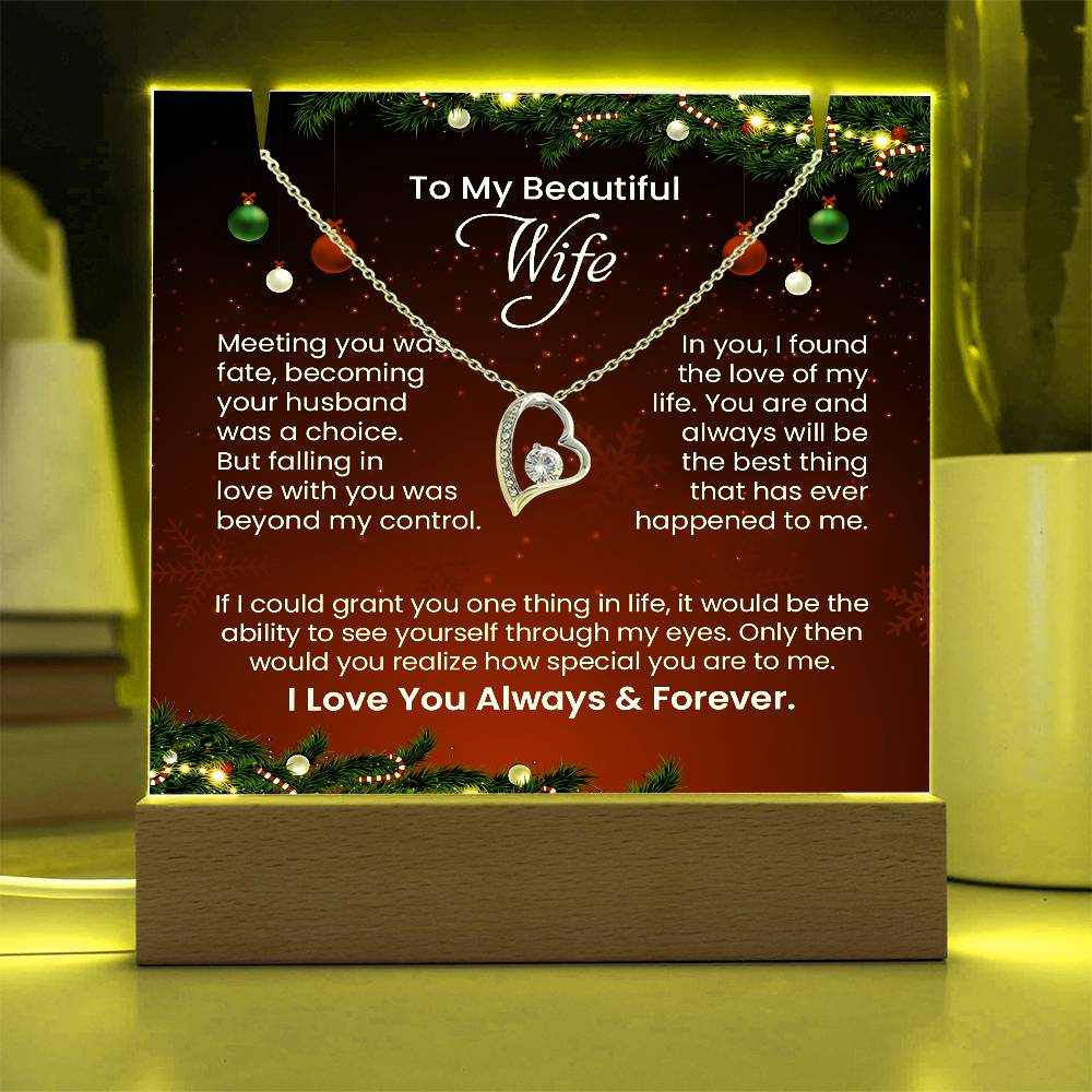 Beautiful Wife - Keepsake Acrylic Bundle - Chirstmas theme