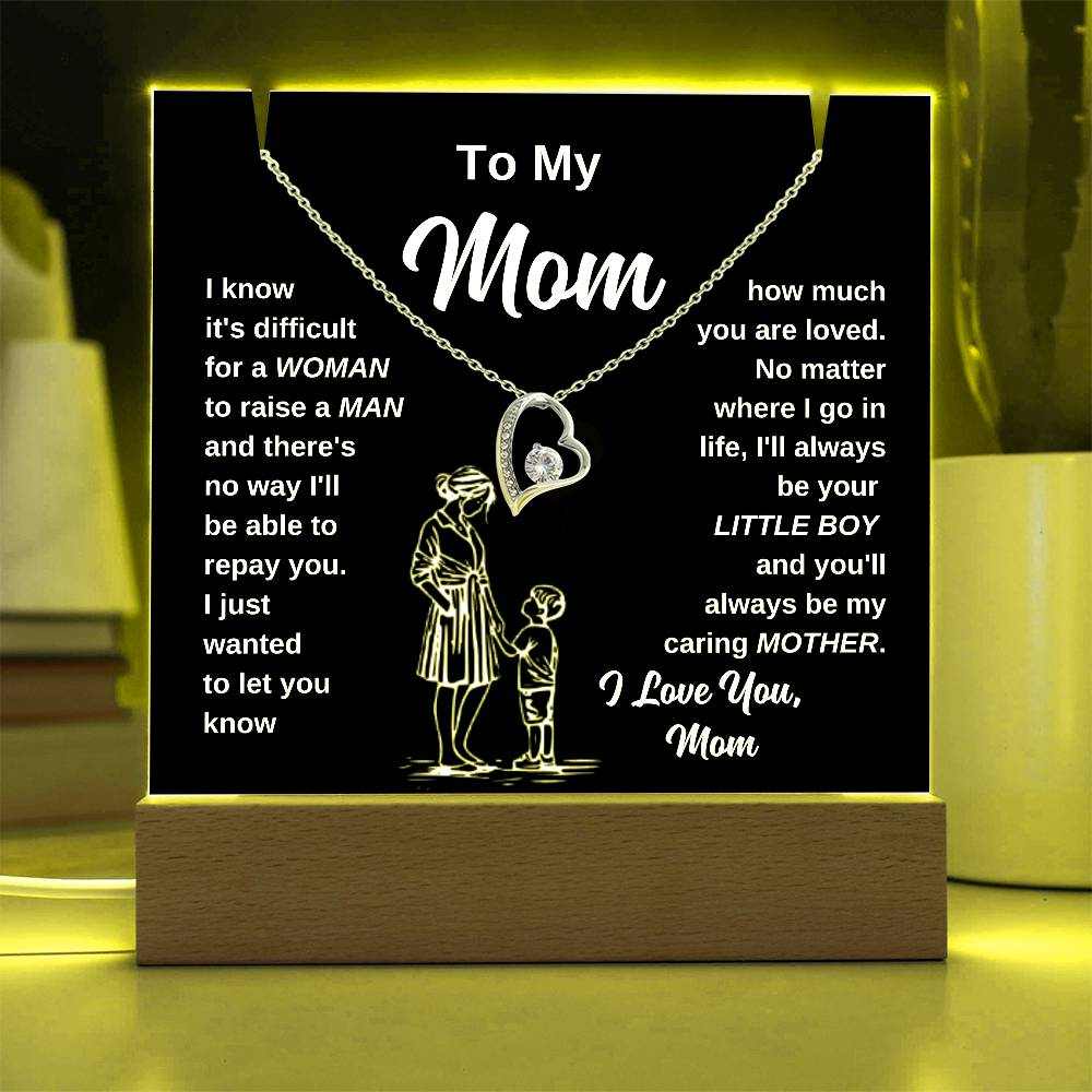 Heart Shaped Mom Gift Night Light Mother Home Decor Gift