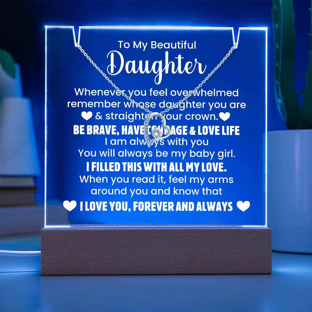 Beautiful Daughter - Sentimental Acrylic Keepsake