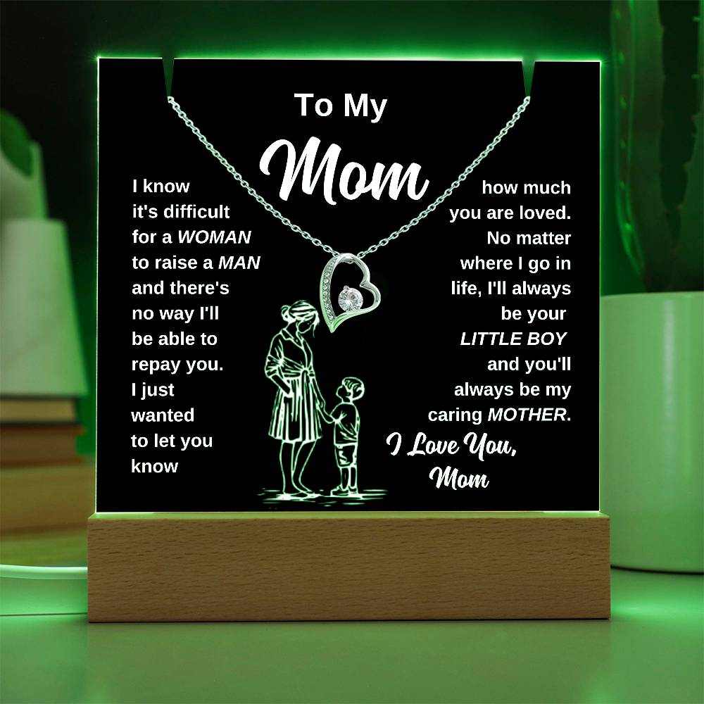 Heart Shaped Mom Gift Night Light Mother Home Decor Gift