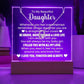 Beautiful Daughter - Sentimental Acrylic Keepsake