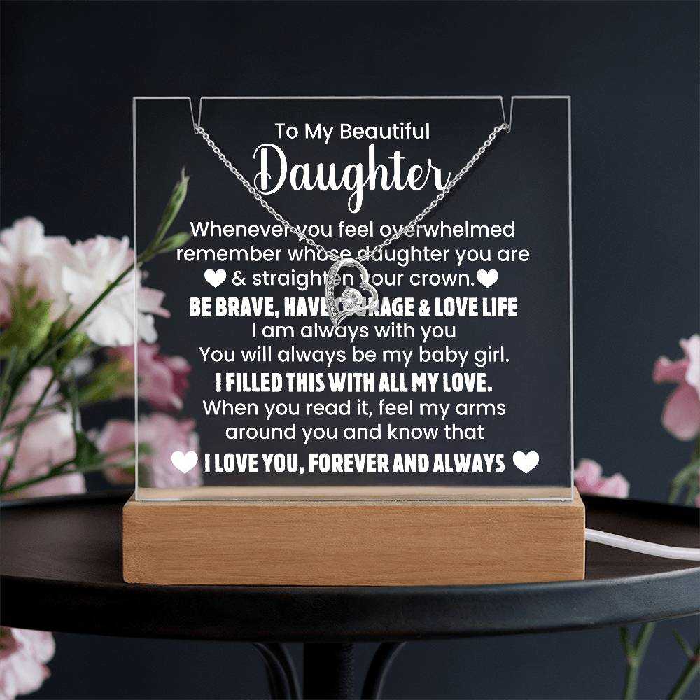 Beautiful Daughter - Sentimental Acrylic Keepsake