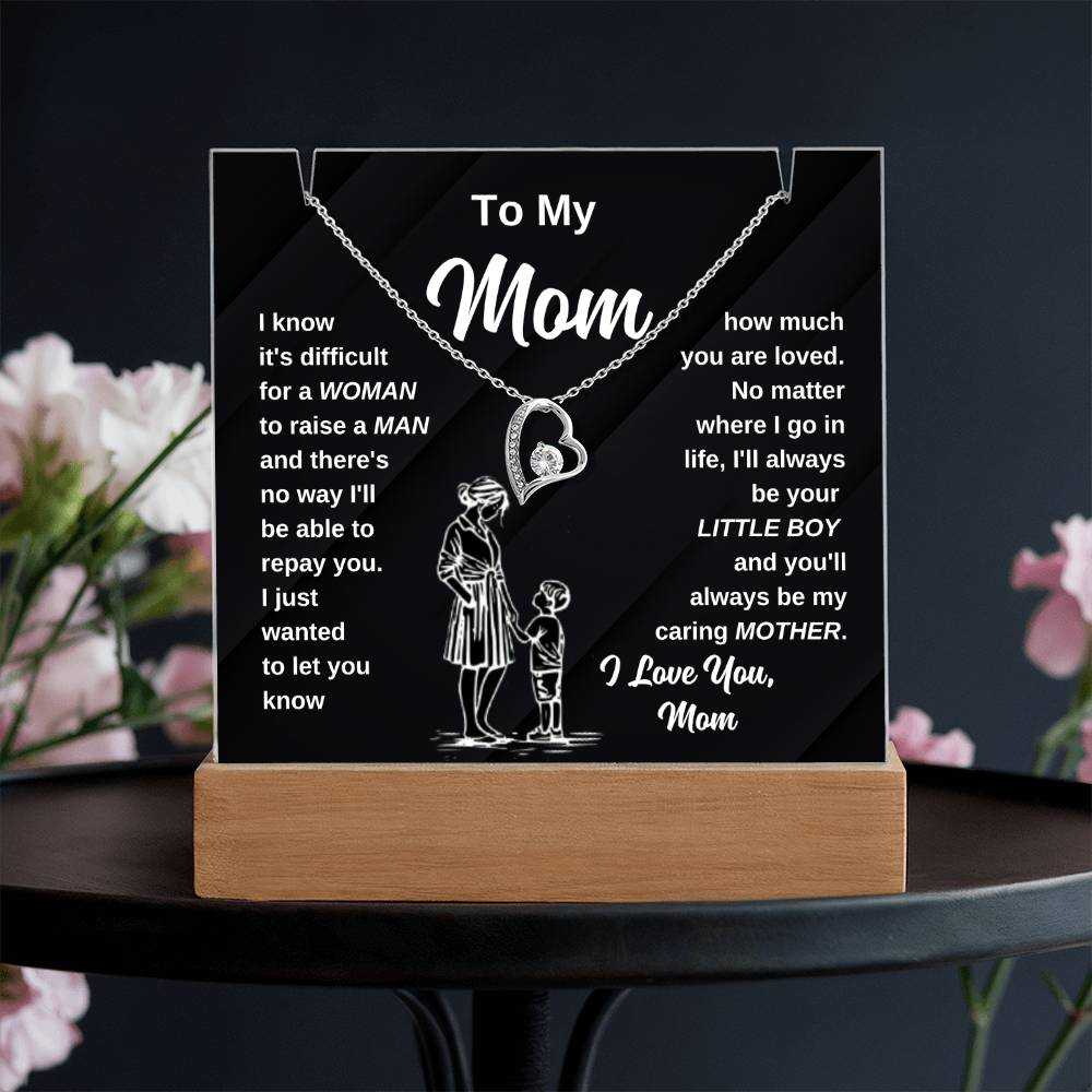 Heart Shaped Mom Gift Night Light Mother Home Decor Gift