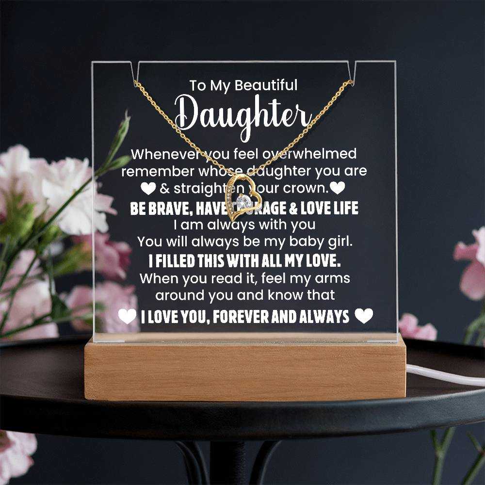 Beautiful Daughter - Sentimental Acrylic Keepsake