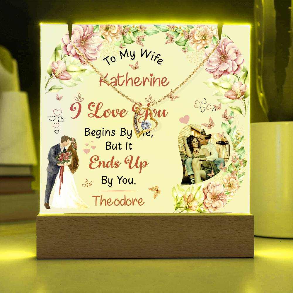 love - Acrylic Night Light Stand