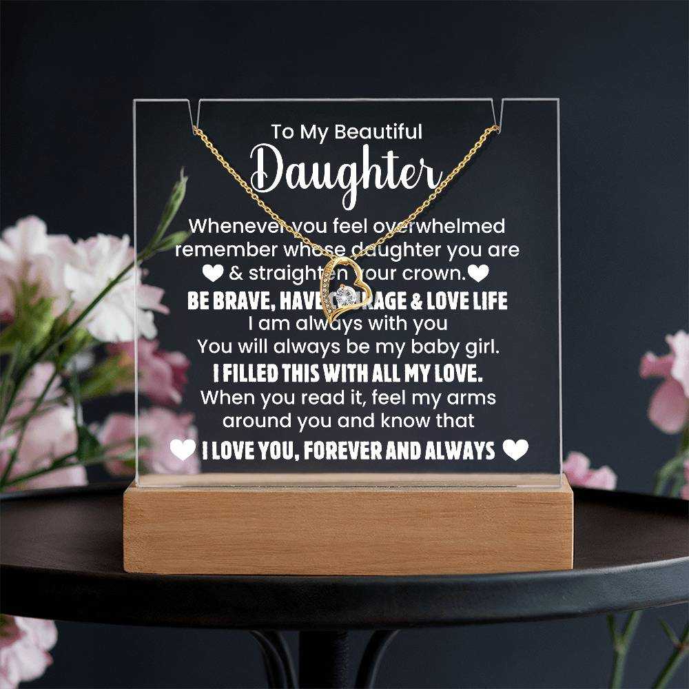 Beautiful Daughter - Sentimental Acrylic Keepsake