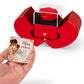 Love Knot Necklace with Red Heart Rose Box For Mom