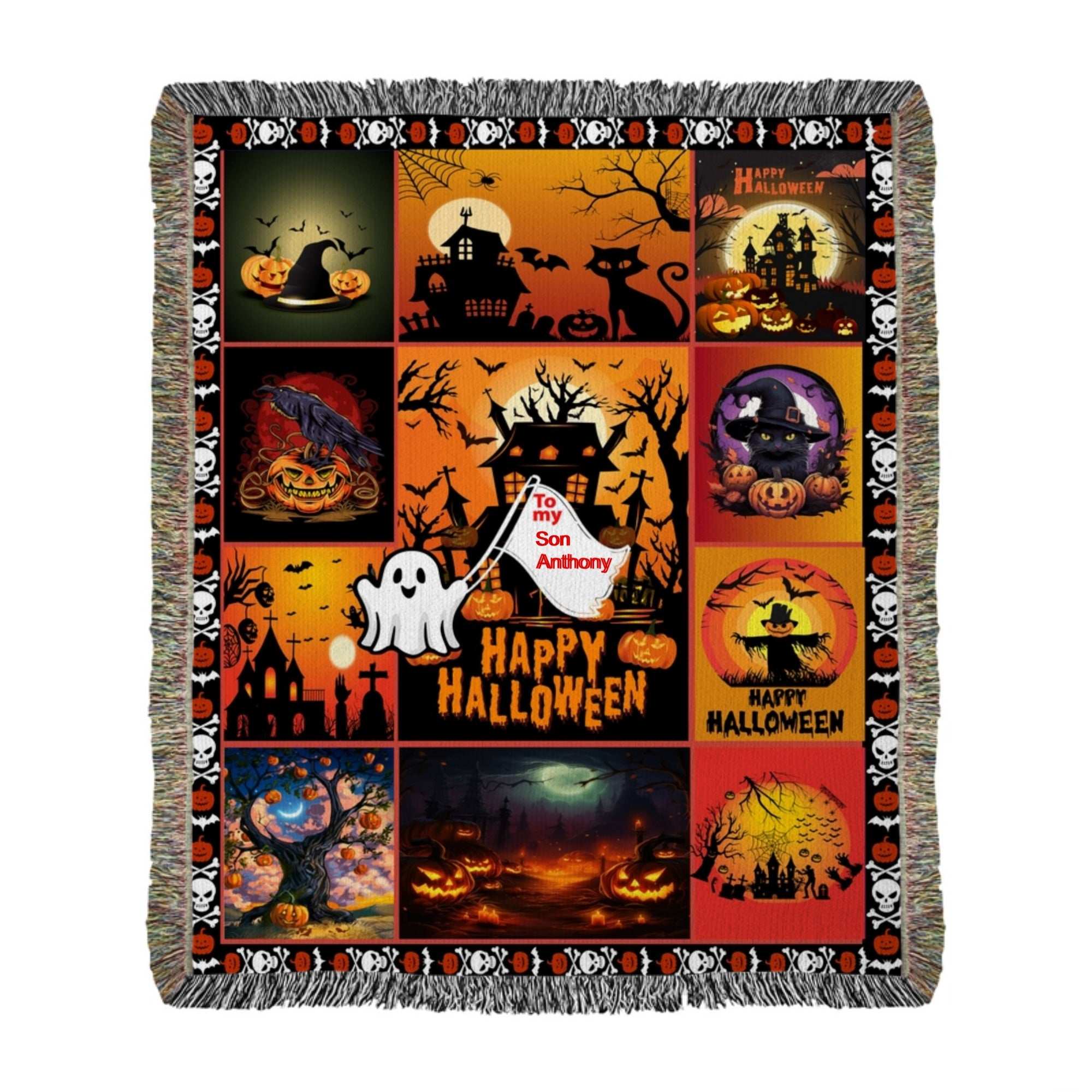 heirloom photo woven blanket