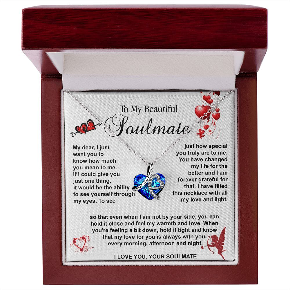 I Love You Forever Necklace - To My Beautiful Soulmate Gift ... Quincy