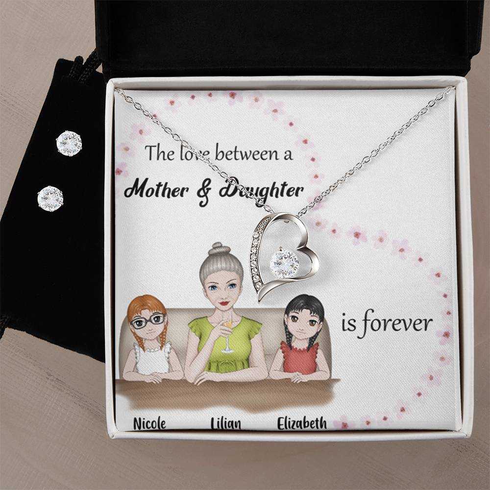dazzling forever love necklace