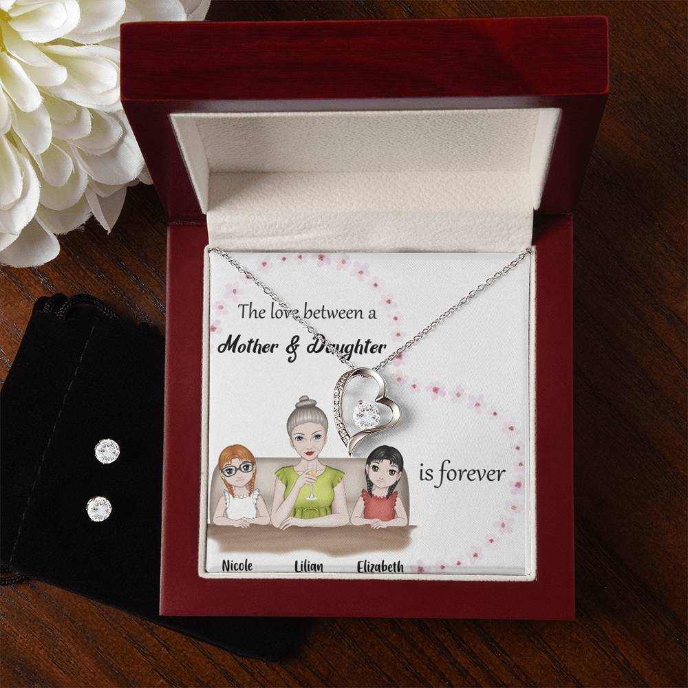 dazzling forever love necklace