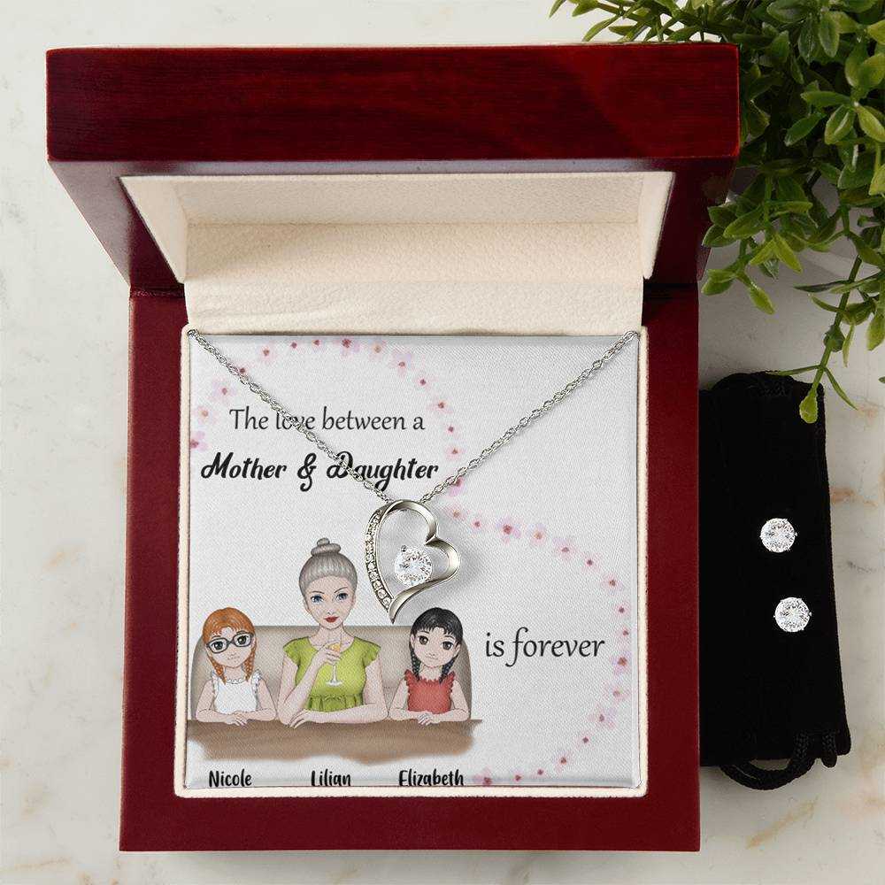 dazzling forever love necklace