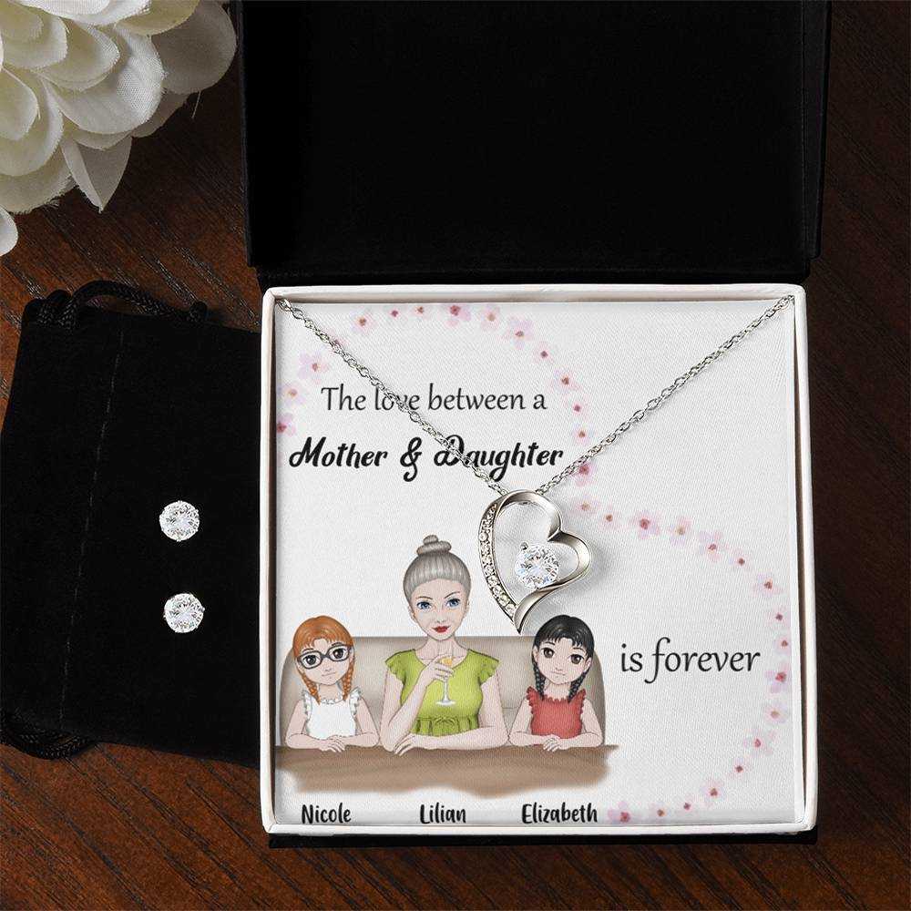 dazzling forever love necklace
