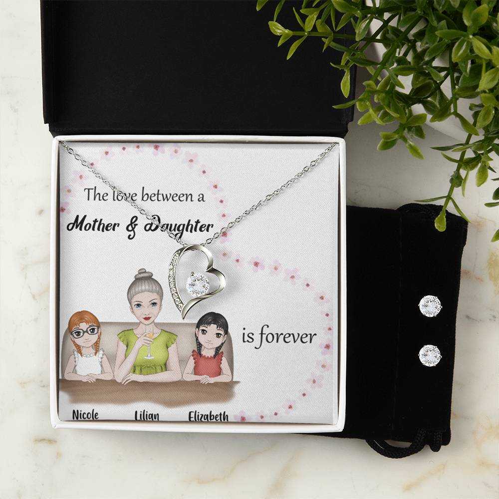 dazzling forever love necklace
