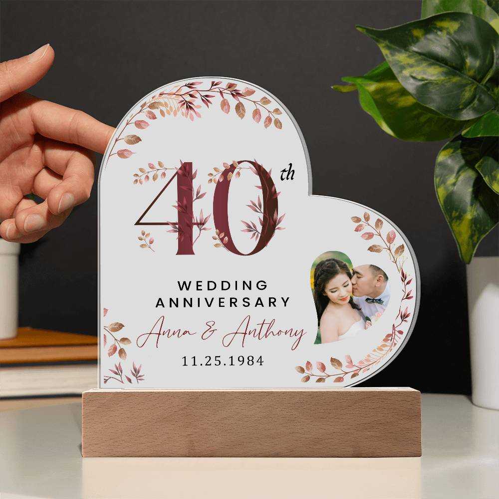 Personalized Acrylic Heart Plaque