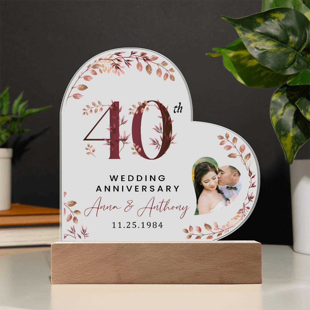 Personalized Acrylic Heart Plaque
