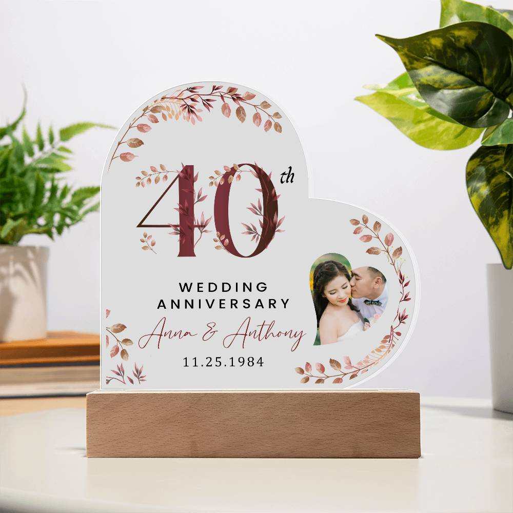 Personalized Acrylic Heart Plaque