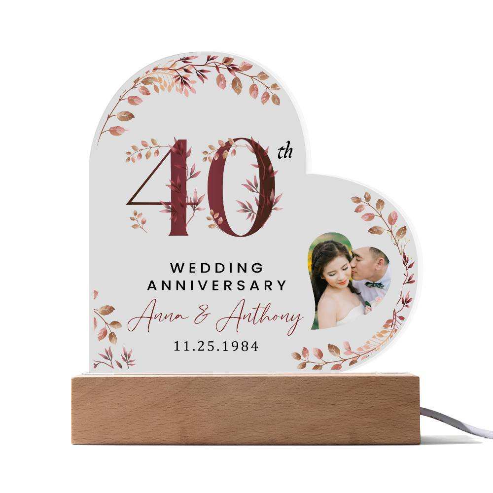 Personalized Acrylic Heart Plaque