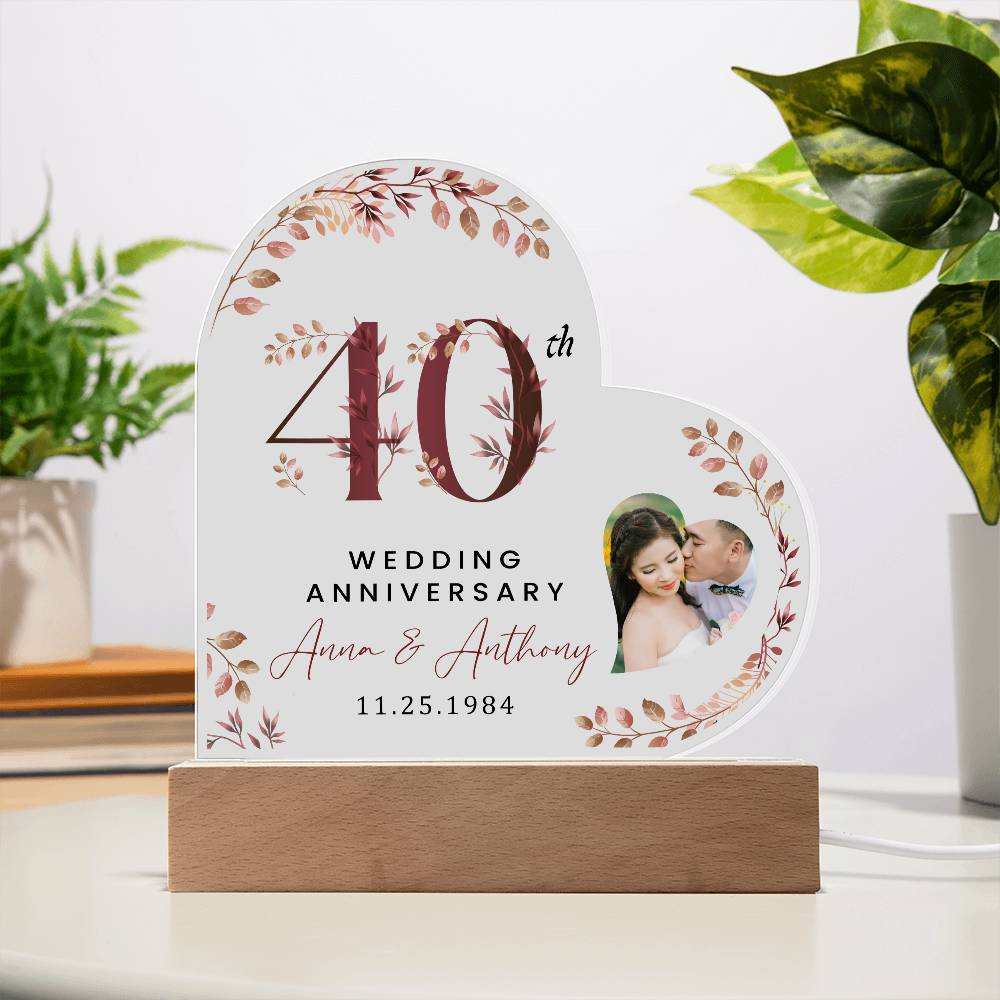Personalized Acrylic Heart Plaque
