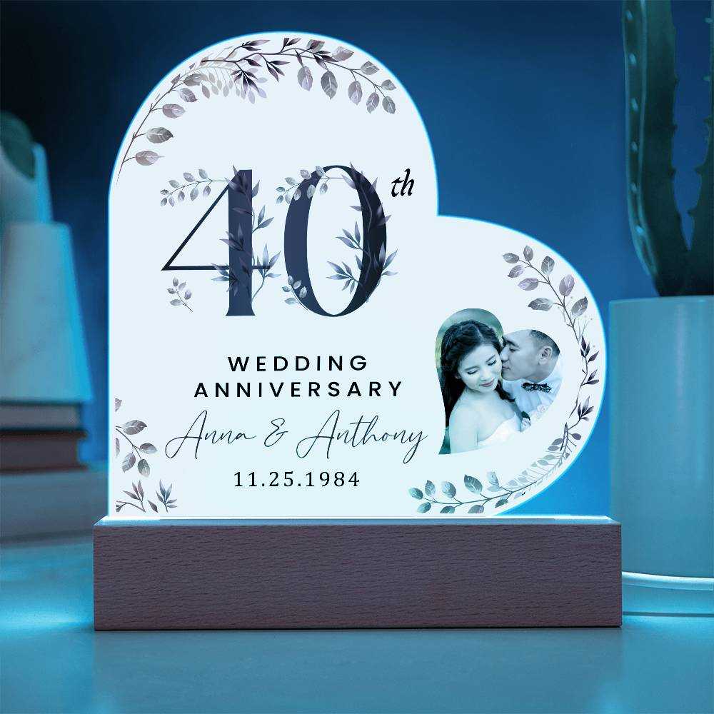 Personalized Acrylic Heart Plaque