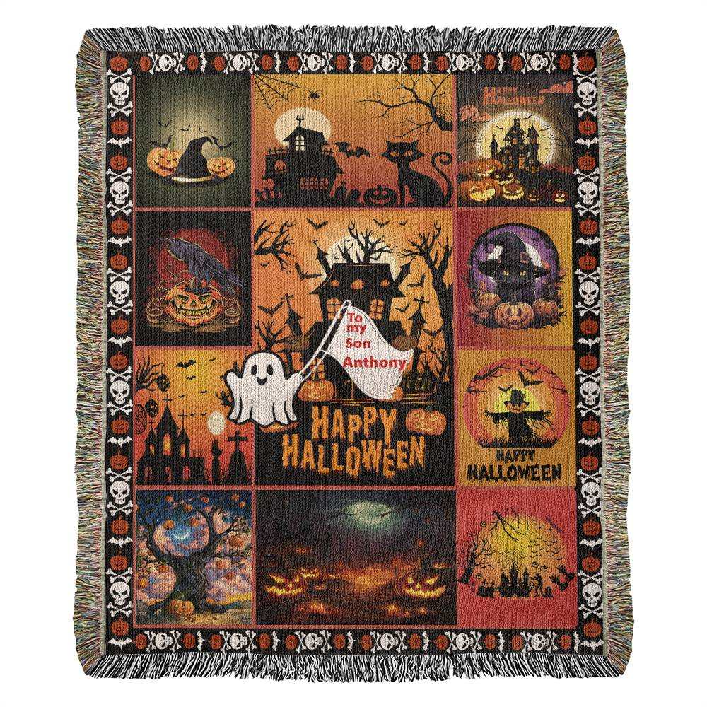 heirloom photo woven blanket