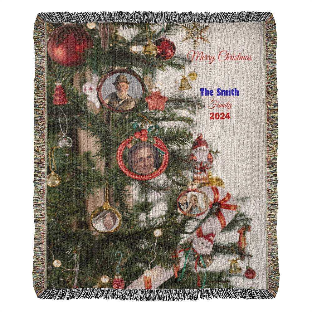 personalized christmas blanket