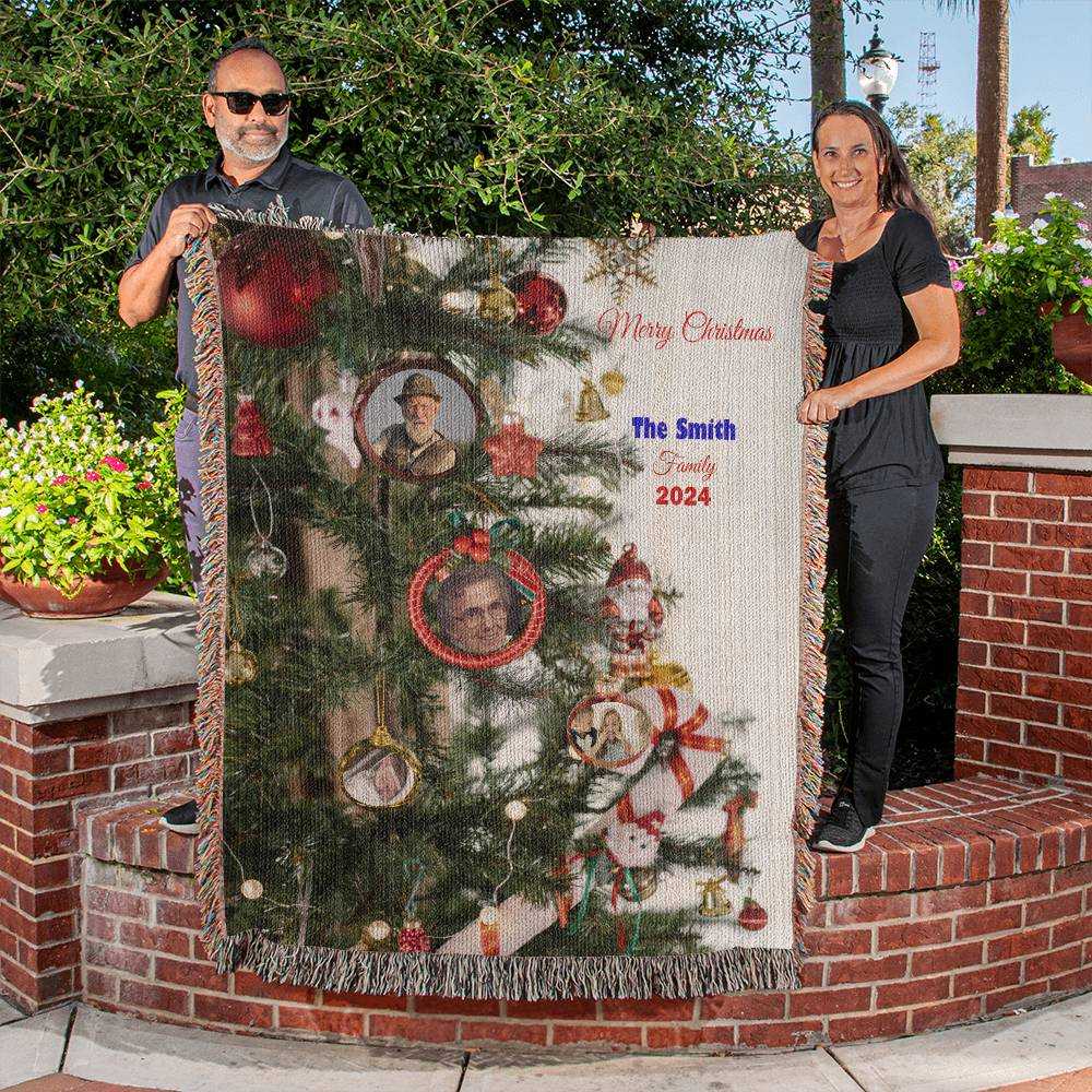 personalized christmas blanket