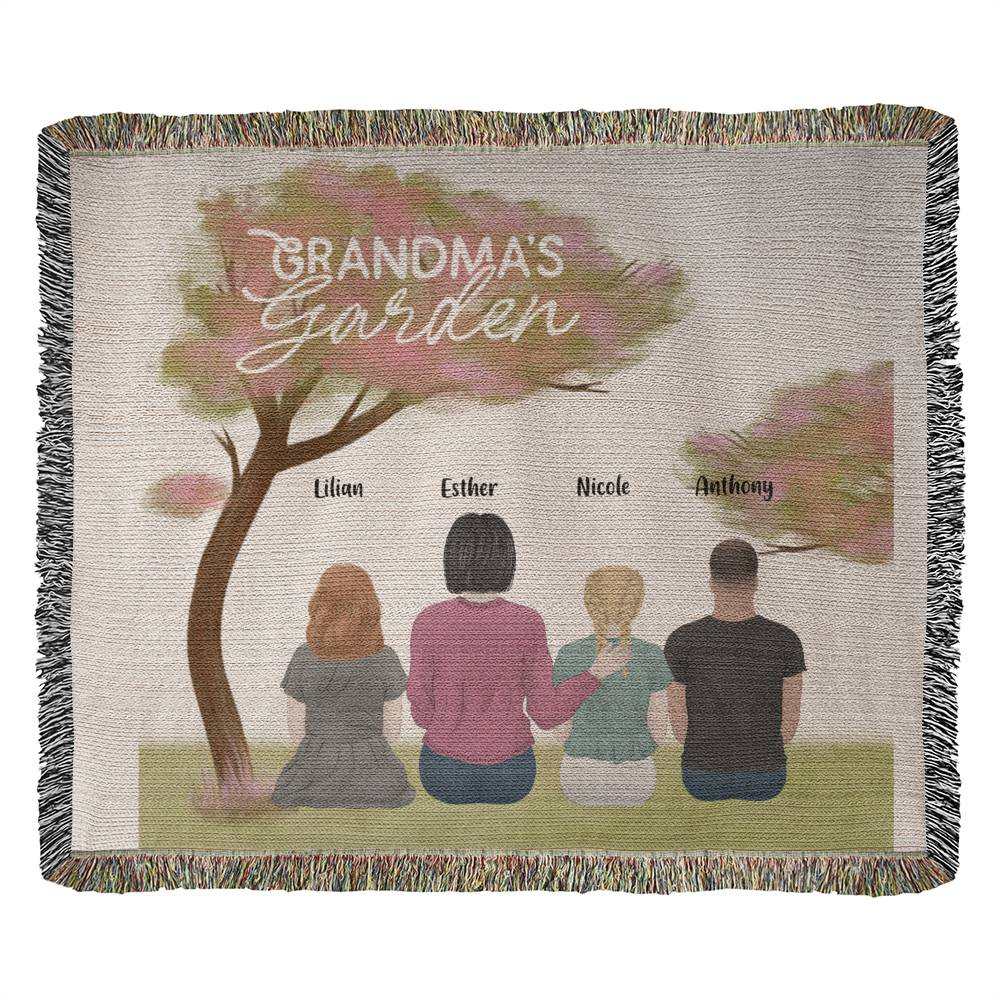 heirloom photo woven blanket