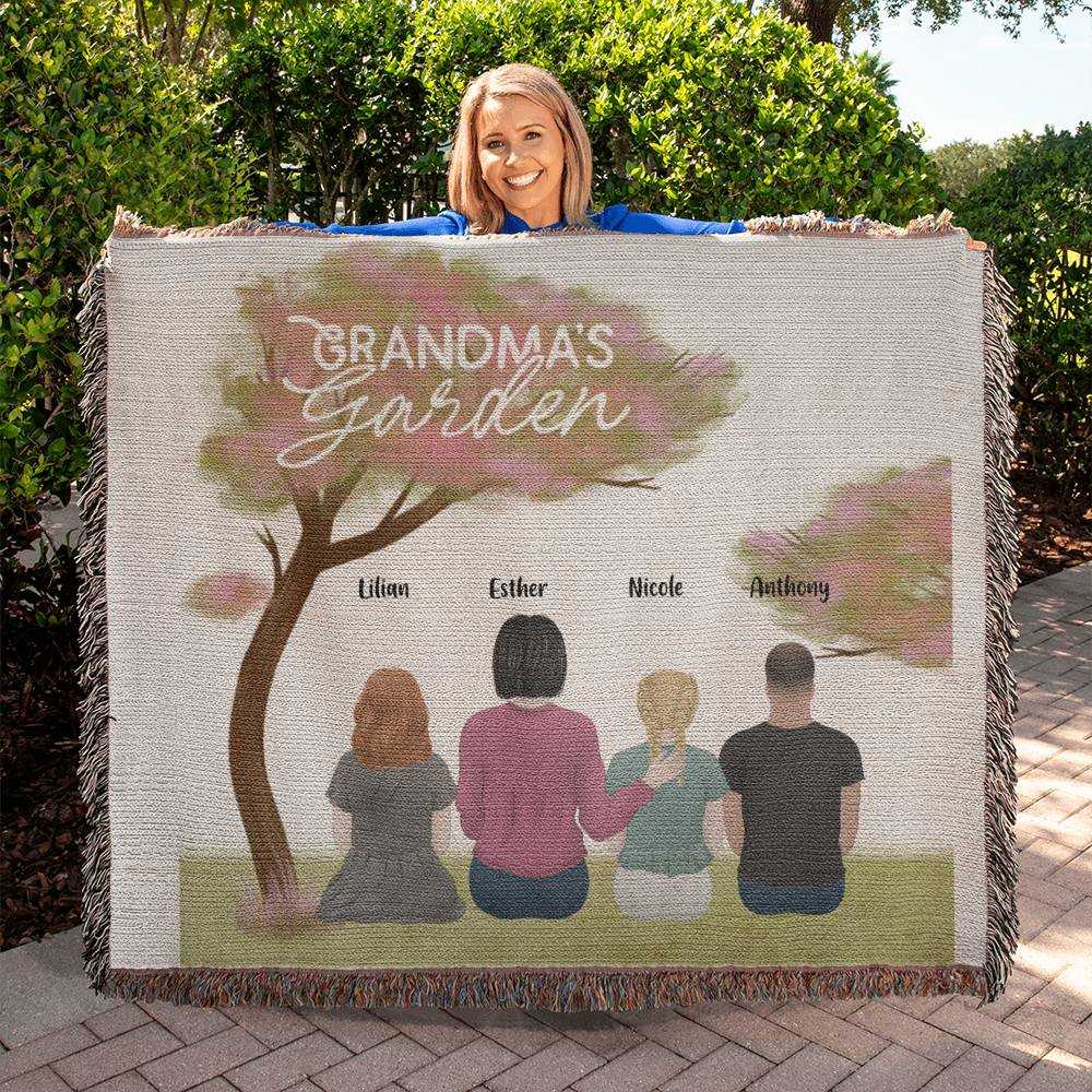 heirloom photo woven blanket