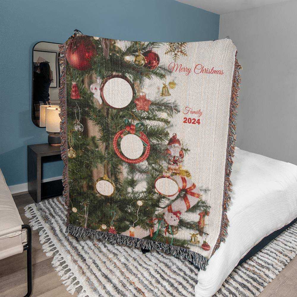 personalized christmas blanket
