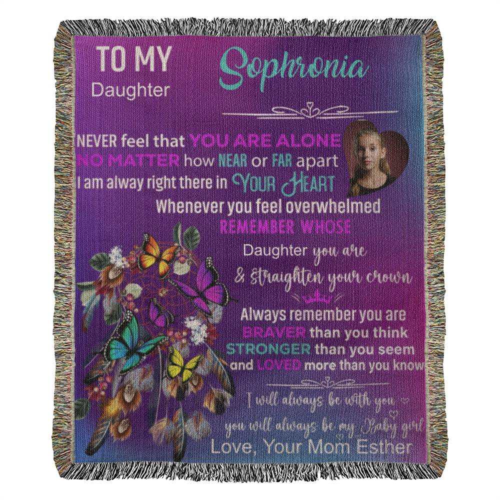 heirloom photo woven blanket