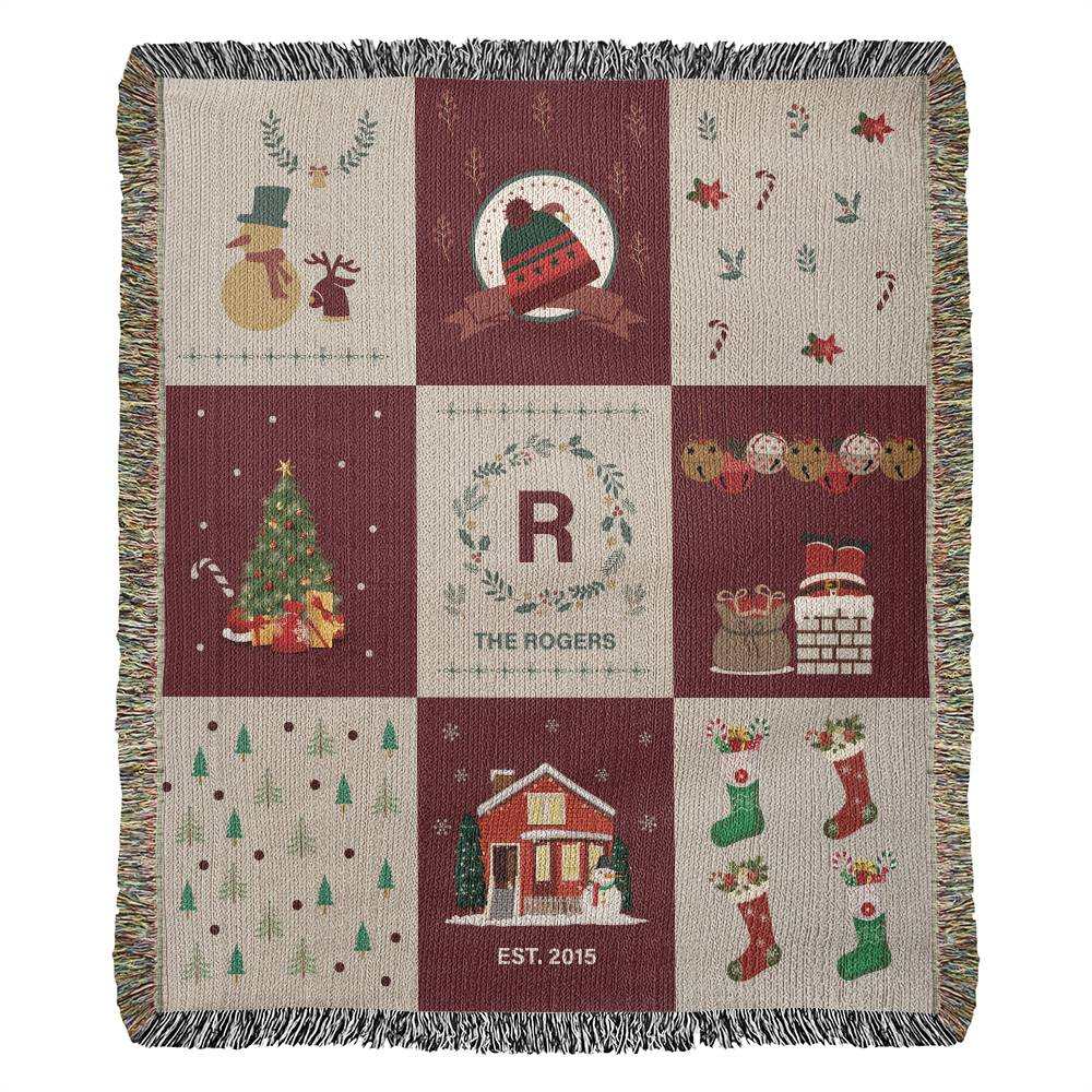 heirloom photo woven blanket