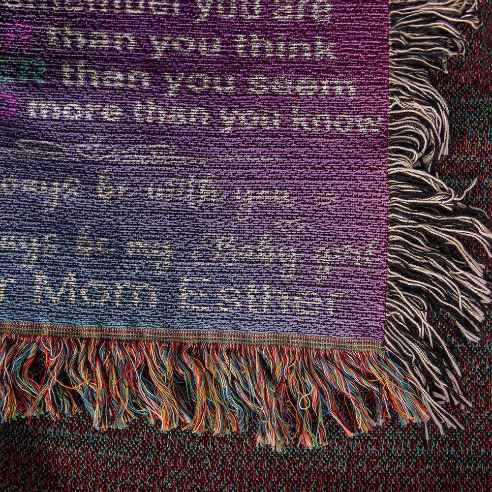 heirloom photo woven blanket