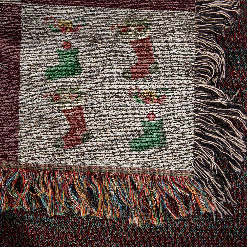 heirloom photo woven blanket