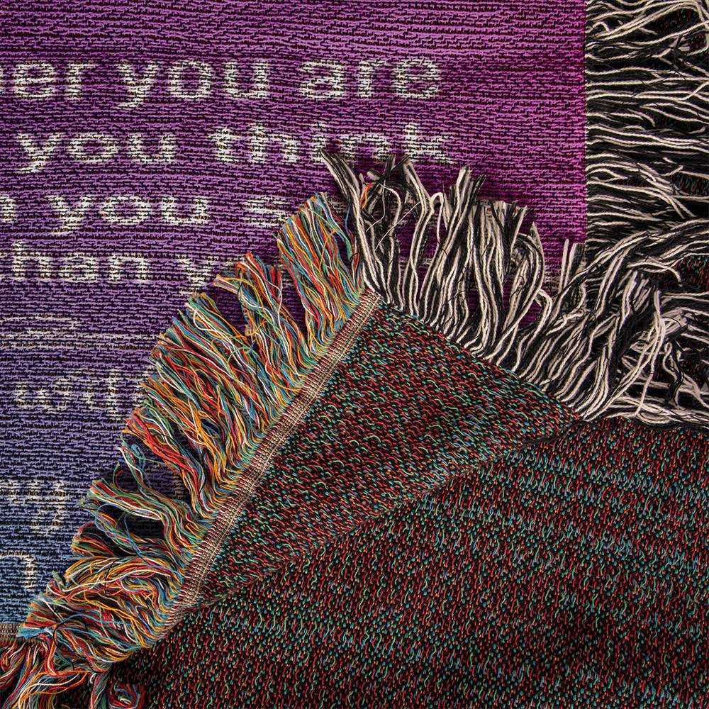 heirloom photo woven blanket