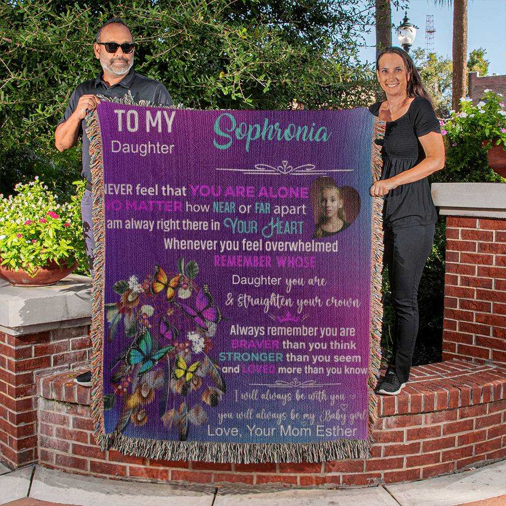 heirloom photo woven blanket